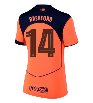 Barcelona Marcus Rashford #14 Alternativní Dres pro Dámy 2025-26 Krátkým Rukávem