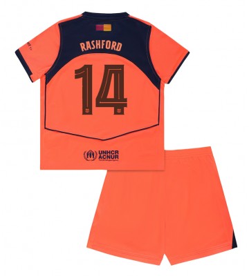 Barcelona Marcus Rashford #14 Alternativní dres komplet pro Děti 2025-26 Krátkým Rukávem (+ Krátké kalhoty)