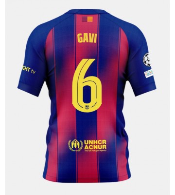 Barcelona Paez Gavi #6 Domácí Dres 2025-26 Krátkým Rukávem