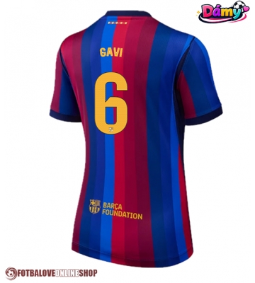 Barcelona Paez Gavi #6 Domácí Dres pro Dámy 2026-27 Krátkým Rukávem