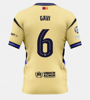 Barcelona Paez Gavi #6 Venkovní Dres 2025-26 Krátkým Rukávem