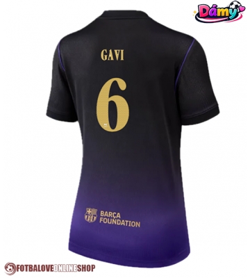 Barcelona Paez Gavi #6 Venkovní Dres pro Dámy 2026-27 Krátkým Rukávem