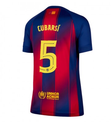 Barcelona Pau Cubarsi #5 Domácí Dres pro Dámy 2025-26 Krátkým Rukávem