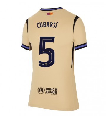 Barcelona Pau Cubarsi #5 Venkovní Dres pro Dámy 2025-26 Krátkým Rukávem