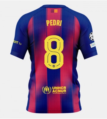 Barcelona Pedri Gonzalez #8 Domácí Dres 2025-26 Krátkým Rukávem