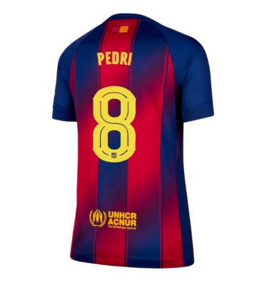 Barcelona Pedri Gonzalez #8 Domácí Dres pro Dámy 2025-26 Krátkým Rukávem