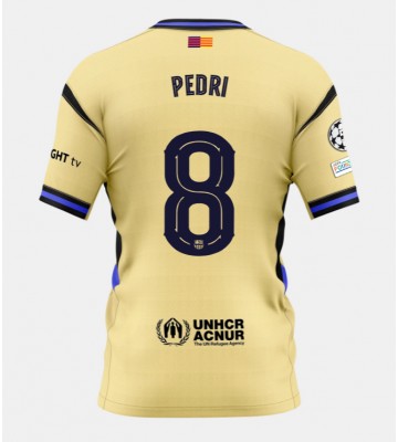 Barcelona Pedri Gonzalez #8 Venkovní Dres 2025-26 Krátkým Rukávem
