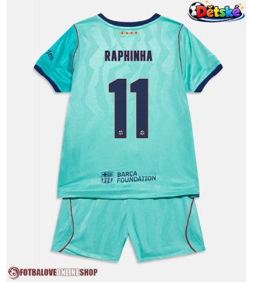 Barcelona Raphinha Belloli #11 Alternativní dres komplet pro Děti 2026-27 Krátkým Rukávem (+ Krátké kalhoty)