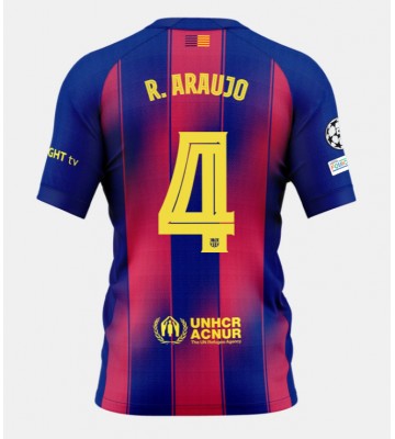 Barcelona Ronald Araujo #4 Domácí Dres 2025-26 Krátkým Rukávem