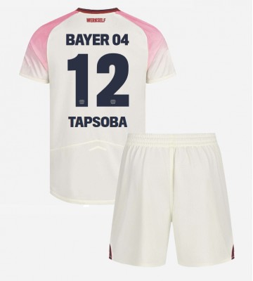 Bayer Leverkusen Edmond Tapsoba #12 Venkovní dres komplet pro Děti 2025-26 Krátkým Rukávem (+ Krátké kalhoty) Bayer Leverkusen Edmond Tapsoba #12 Venkovní dres komplet pro Děti 2025-26 Krátkým Rukávem (+ Krátké kalhoty)