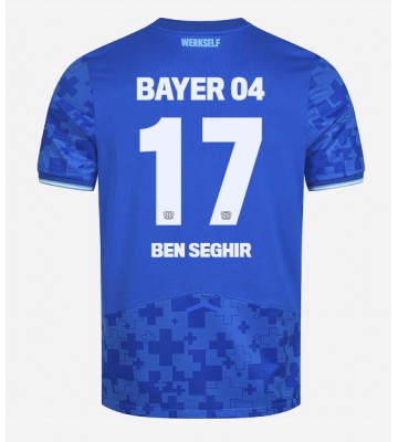 Bayer Leverkusen Eliesse Ben Seghir #17 Alternativní Dres 2025-26 Krátkým Rukávem Bayer Leverkusen Eliesse Ben Seghir #17 Alternativní Dres 2025-26 Krátkým Rukávem