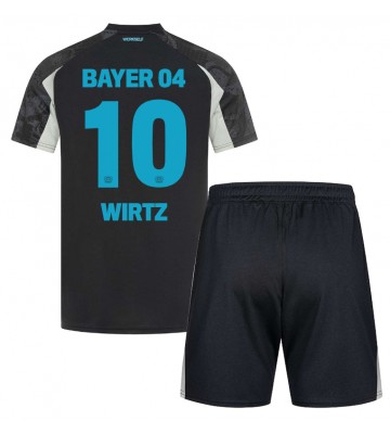 Bayer Leverkusen Florian Wirtz #10 Alternativní dres komplet pro Děti 2024-25 Krátkým Rukávem (+ Krátké kalhoty)