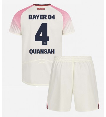 Bayer Leverkusen Jarell Quansah #4 Venkovní dres komplet pro Děti 2025-26 Krátkým Rukávem (+ Krátké kalhoty) Bayer Leverkusen Jarell Quansah #4 Venkovní dres komplet pro Děti 2025-26 Krátkým Rukávem (+ Krátké kalhoty)