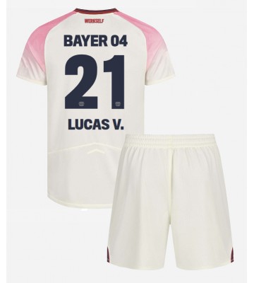 Bayer Leverkusen Lucas Vazquez #21 Venkovní dres komplet pro Děti 2025-26 Krátkým Rukávem (+ Krátké kalhoty) Bayer Leverkusen Lucas Vazquez #21 Venkovní dres komplet pro Děti 2025-26 Krátkým Rukávem (+ Krátké kalhoty)