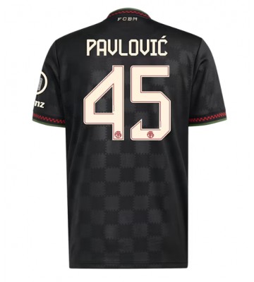 Bayern Munich Aleksandar Pavlovic #45 Alternativní Dres 2025-26 Krátkým Rukávem Bayern Munich Aleksandar Pavlovic #45 Alternativní Dres 2025-26 Krátkým Rukávem