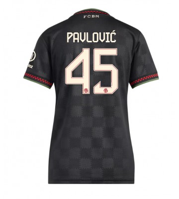 Bayern Munich Aleksandar Pavlovic #45 Alternativní Dres pro Dámy 2025-26 Krátkým Rukávem Bayern Munich Aleksandar Pavlovic #45 Alternativní Dres pro Dámy 2025-26 Krátkým Rukávem