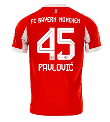 Bayern Munich Aleksandar Pavlovic #45 Domácí Dres 2025-26 Krátkým Rukávem Bayern Munich Aleksandar Pavlovic #45 Domácí Dres 2025-26 Krátkým Rukávem