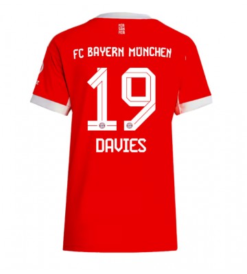 Bayern Munich Alphonso Davies #19 Domácí Dres pro Dámy 2025-26 Krátkým Rukávem Bayern Munich Alphonso Davies #19 Domácí Dres pro Dámy 2025-26 Krátkým Rukávem
