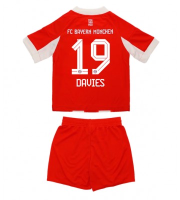 Bayern Munich Alphonso Davies #19 Domácí dres komplet pro Děti 2025-26 Krátkým Rukávem (+ Krátké kalhoty)