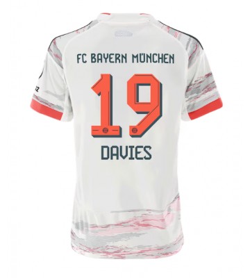 Bayern Munich Alphonso Davies #19 Venkovní Dres pro Dámy 2025-26 Krátkým Rukávem Bayern Munich Alphonso Davies #19 Venkovní Dres pro Dámy 2025-26 Krátkým Rukávem