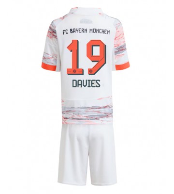 Bayern Munich Alphonso Davies #19 Venkovní dres komplet pro Děti 2025-26 Krátkým Rukávem (+ Krátké kalhoty)