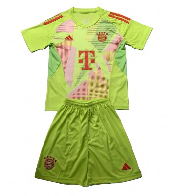 Bayern Munich Brankář Domácí dres komplet pro Děti 2024-25 Krátkým Rukávem (+ Krátké kalhoty)
