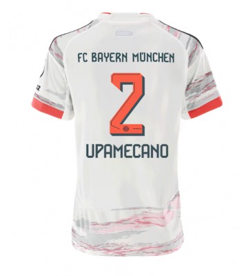 Bayern Munich Dayot Upamecano #2 Venkovní Dres pro Dámy 2025-26 Krátkým Rukávem