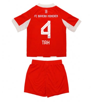 Bayern Munich Jonathan Tah #4 Domácí dres komplet pro Děti 2025-26 Krátkým Rukávem (+ Krátké kalhoty)