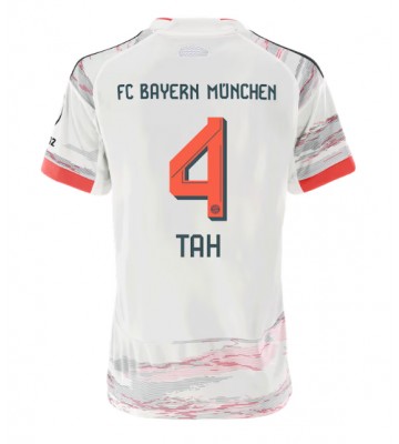 Bayern Munich Jonathan Tah #4 Venkovní Dres pro Dámy 2025-26 Krátkým Rukávem Bayern Munich Jonathan Tah #4 Venkovní Dres pro Dámy 2025-26 Krátkým Rukávem