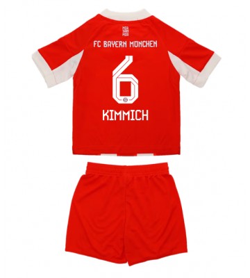 Bayern Munich Joshua Kimmich #6 Domácí dres komplet pro Děti 2025-26 Krátkým Rukávem (+ Krátké kalhoty)