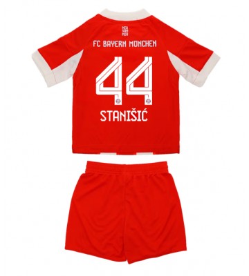 Bayern Munich Josip Stanisic #44 Domácí dres komplet pro Děti 2025-26 Krátkým Rukávem (+ Krátké kalhoty)