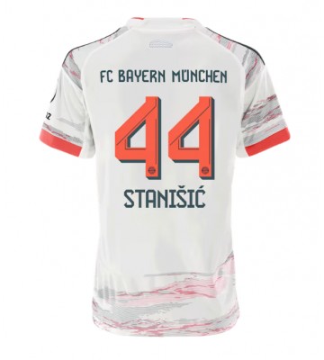 Bayern Munich Josip Stanisic #44 Venkovní Dres pro Dámy 2025-26 Krátkým Rukávem Bayern Munich Josip Stanisic #44 Venkovní Dres pro Dámy 2025-26 Krátkým Rukávem