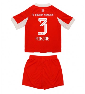Bayern Munich Kim Min-jae #3 Domácí dres komplet pro Děti 2025-26 Krátkým Rukávem (+ Krátké kalhoty)