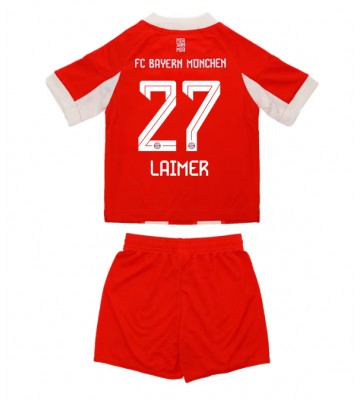 Bayern Munich Konrad Laimer #27 Domácí dres komplet pro Děti 2025-26 Krátkým Rukávem (+ Krátké kalhoty)