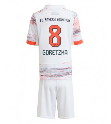 Bayern Munich Leon Goretzka #8 Venkovní dres komplet pro Děti 2025-26 Krátkým Rukávem (+ Krátké kalhoty)