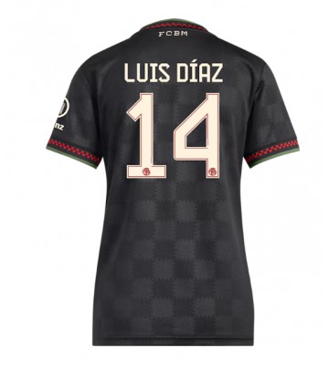 Bayern Munich Luis Diaz #14 Alternativní Dres pro Dámy 2025-26 Krátkým Rukávem Bayern Munich Luis Diaz #14 Alternativní Dres pro Dámy 2025-26 Krátkým Rukávem