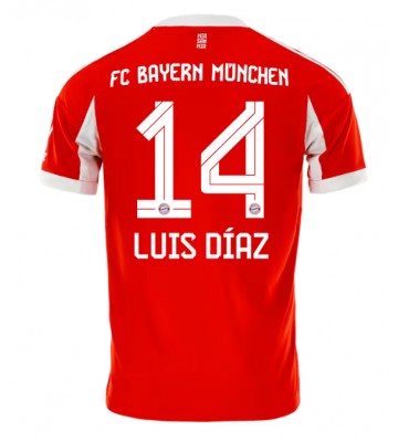 Bayern Munich Luis Diaz #14 Domácí Dres 2025-26 Krátkým Rukávem Bayern Munich Luis Diaz #14 Domácí Dres 2025-26 Krátkým Rukávem