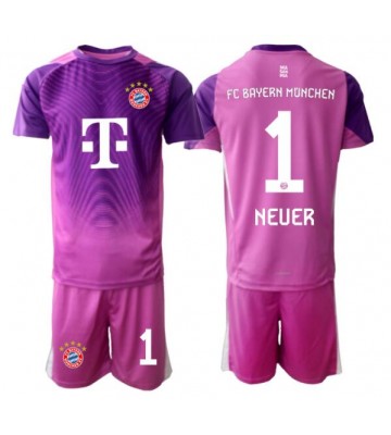 Bayern Munich Manuel Neuer #1 Brankář Alternativní dres komplet pro Děti 2025-26 Krátkým Rukávem (+ Krátké kalhoty)