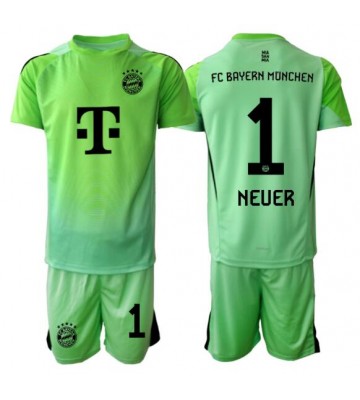 Bayern Munich Manuel Neuer #1 Brankář Domácí dres komplet pro Děti 2025-26 Krátkým Rukávem (+ Krátké kalhoty)