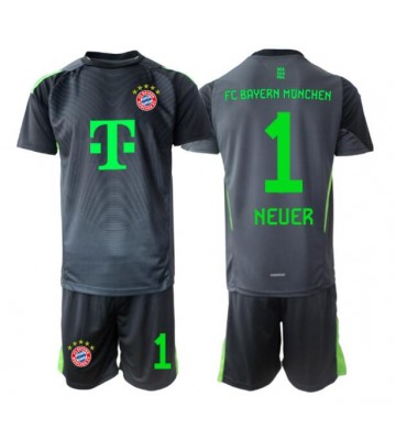 Bayern Munich Manuel Neuer #1 Brankář Venkovní dres komplet pro Děti 2025-26 Krátkým Rukávem (+ Krátké kalhoty)