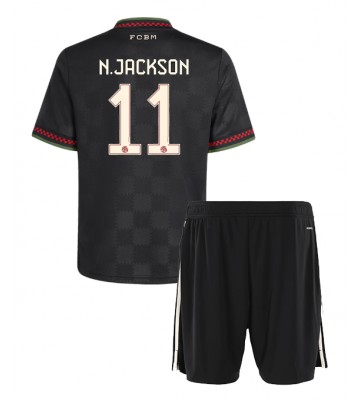 Bayern Munich Nicolas Jackson #11 Alternativní dres komplet pro Děti 2025-26 Krátkým Rukávem (+ Krátké kalhoty)