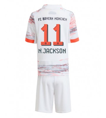Bayern Munich Nicolas Jackson #11 Venkovní dres komplet pro Děti 2025-26 Krátkým Rukávem (+ Krátké kalhoty)