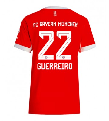 Bayern Munich Raphael Guerreiro #22 Domácí Dres pro Dámy 2025-26 Krátkým Rukávem Bayern Munich Raphael Guerreiro #22 Domácí Dres pro Dámy 2025-26 Krátkým Rukávem