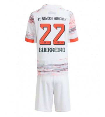 Bayern Munich Raphael Guerreiro #22 Venkovní dres komplet pro Děti 2025-26 Krátkým Rukávem (+ Krátké kalhoty)