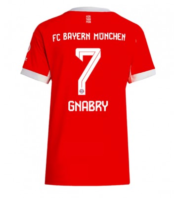 Bayern Munich Serge Gnabry #7 Domácí Dres pro Dámy 2025-26 Krátkým Rukávem