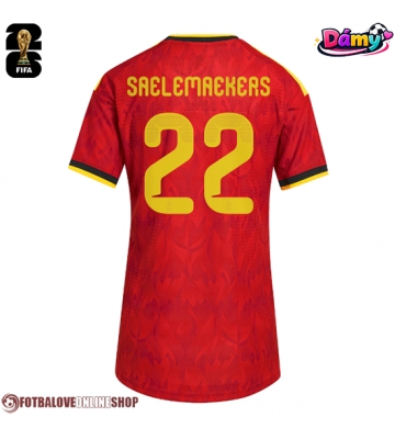 Belgie Alexis Saelemaekers #22 Domácí Dres pro Dámy MS 2026 Krátkým Rukávem