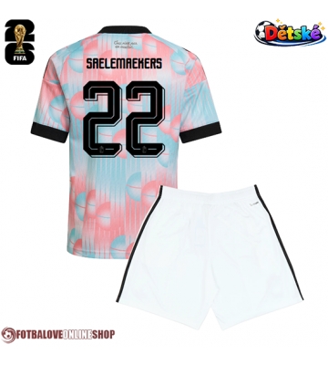 Belgie Alexis Saelemaekers #22 Venkovní dres komplet pro Děti MS 2026 Krátkým Rukávem (+ Krátké kalhoty)