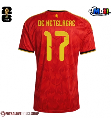Belgie Charles De Ketelaere #17 Domácí Dres MS 2026 Krátkým Rukávem