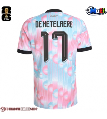 Belgie Charles De Ketelaere #17 Venkovní Dres MS 2026 Krátkým Rukávem
