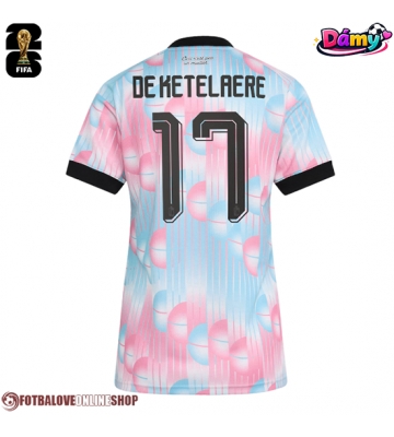 Belgie Charles De Ketelaere #17 Venkovní Dres pro Dámy MS 2026 Krátkým Rukávem
